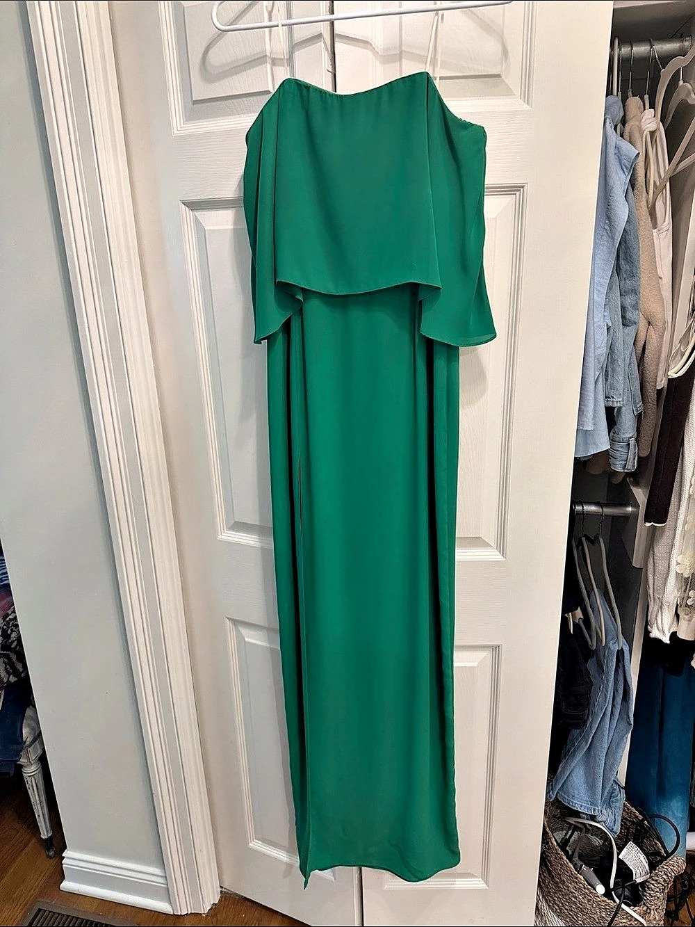 Amanda Uprichard Green Maxi Dress Size Medium